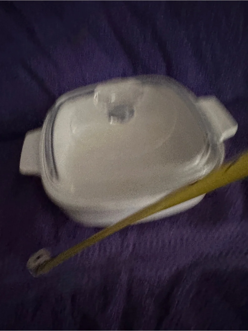 Corningware White Ceramic Casserole with Glass Lid
